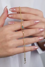 14 Ayar Altın Anahtar Sallantılı Bileklik 575 - Görsel 3