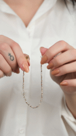 14 Ayar Altın İnce Toplu Bileklik 864 - Görsel 4