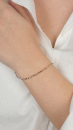 14 Ayar Altın İnce Toplu Bileklik 864 - Görsel 3