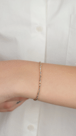 14 Ayar Altın İnce Toplu Bileklik 864