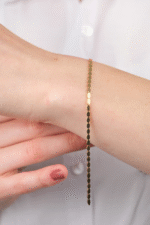 14 Ayar Altın Sade Elips Bileklik 714 - Görsel 2