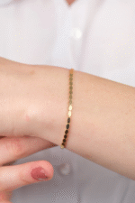 14 Ayar Altın Sade Elips Bileklik 714 - Görsel 4