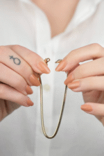 14 Ayar Altın Sade İtalyan Zincirli Bileklik 965 - Görsel 4