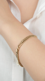 14 Ayar Altın Zincir Bileklik 917 - Görsel 3