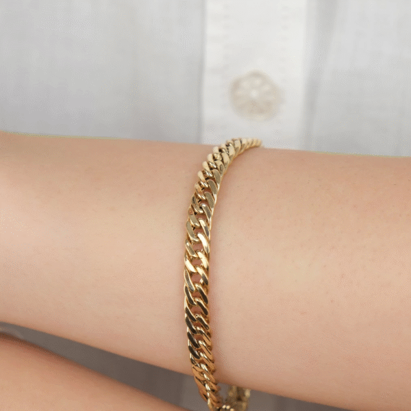 14 Ayar Altın Zincir Bileklik 917