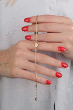 14 Ayar Altın Kalp Bileklik 645 - Görsel 4