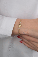 14 Ayar Altın Kalp Bileklik 645