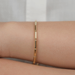 14 Ayar Altın Sade Silindir Bileklik 928