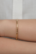 14 Ayar Altın Sade Silindir Bileklik 928