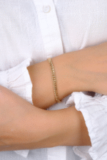 14 Ayar Altın Gurmet Zincir Bileklik 755 - Görsel 3