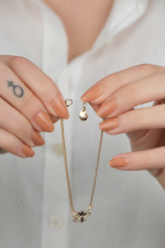 14 Ayar Altın Çiçekli  İtalyan Zincir Bileklik 958 - Görsel 5