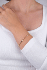 14 Ayar Altın Dorikalı Küp Bileklik 7 - Görsel 2