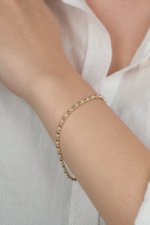 14 Ayar Altın Toplu Taşlı Bileklik 914 - Görsel 3