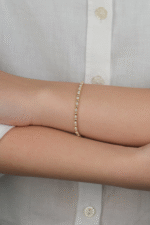 14 Ayar Altın Toplu Taşlı Bileklik 914