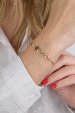 14 Ayar Altın Yıldız Bileklik 657