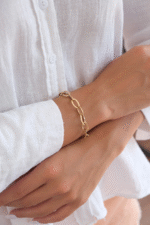 14 Ayar Altın Ataç Zincir Bileklik 452 - Görsel 2