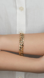 14 Ayar Altın Sade Zincir Bileklik 918 - Görsel 3