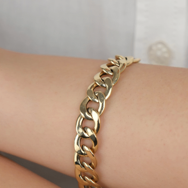 14 Ayar Altın Sade Zincir Bileklik 918