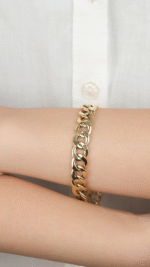 14 Ayar Altın Sade Zincir Bileklik 918 - Görsel 2