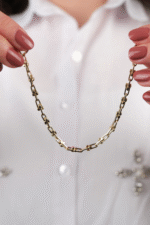 14 Ayar Altın Toplu Ataç Zincir Bileklik 753 - Görsel 5