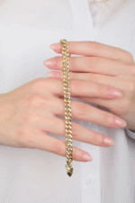 14 Ayar Altın Gurmet Zincir Bileklik 664 - Görsel 4