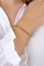 14 Ayar Altın Halka Zincir Bileklik 541