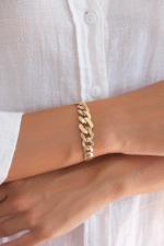 14 Ayar Altın Gurmet Zincir Bileklik 454 - Görsel 2