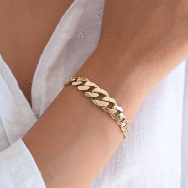 14 Ayar Altın Gurmet Zincir Bileklik 454