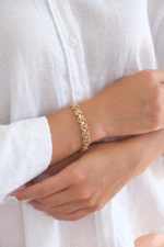 14 Ayar Altın Zincirli Bileklik 460 - Görsel 2