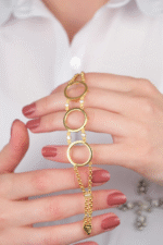 14 Ayar Altın 3'lü Taşlı Çerçeve 241