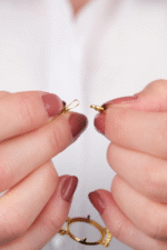 14 Ayar Altın 3'lü Taşlı Çerçeve 241 - Görsel 6