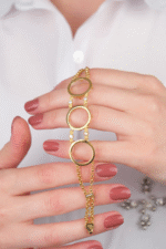 14 Ayar Altın 3'lü Taşlı Çerçeve 241 - Görsel 5