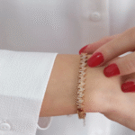 14 Ayar Rose Altın Taşlı Bileklik 68