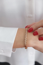 14 Ayar Rose Altın Taşlı Bileklik 68