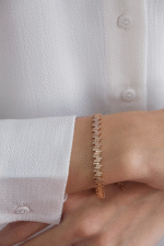 14 Ayar Rose Altın Taşlı Bileklik 68 - Görsel 2