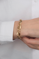 14 Ayar Altın Zincir Bileklik 654 - Görsel 2