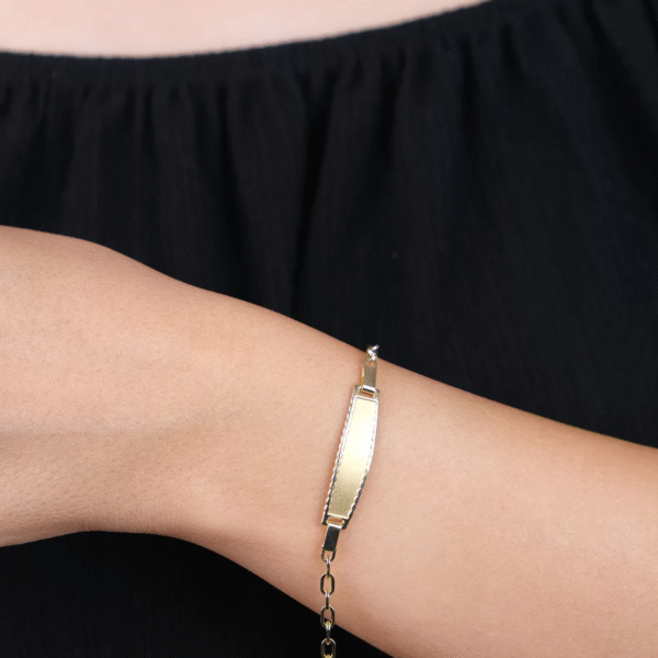 14 Ayar Zincirli Çocuk Künyesi 45