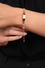 14 Ayar Altın Uğur Böcekli Çocuk Künyesi 21