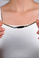 14 Ayar Altın Mavi Boncuklu Çocuk Künyesi 26 - Görsel 2