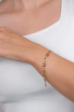 14 Ayar Altın Kirazlı Çocuk Bileklik 42