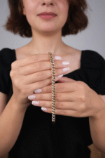 14 Ayar Altın Gurmet Zincir Çocuk Bileklik 1 - Görsel 2