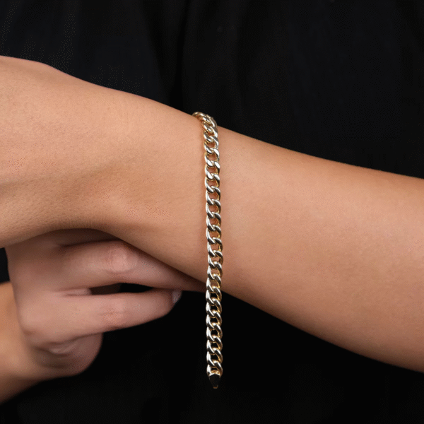 14 Ayar Altın Gurmet Zincir Çocuk Bileklik 1