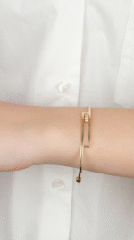 14 Ayar Altın Taş Detaylı Kaburga Kelepçe 142 - Görsel 2