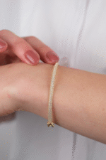 14 Ayar Altın Taşlı Düz Kelepçe 99 - Görsel 3