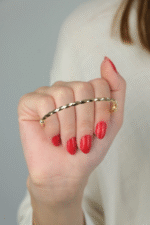 14 Ayar Altın Desenli Kelepçe 56 - Görsel 5