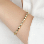 14 Ayar Altın Su Damlalı Kelepçe 132