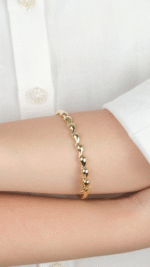 14 Ayar Altın Su Damlalı Kelepçe 132 - Görsel 2