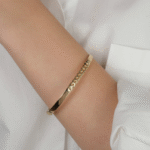 14 Ayar Altın Zincir Detaylı Kelepçe