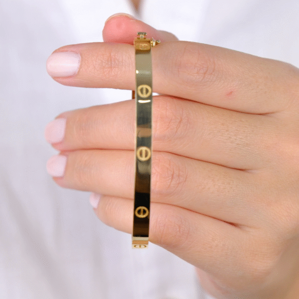 14 Ayar Altın Düz Kelepçe 62