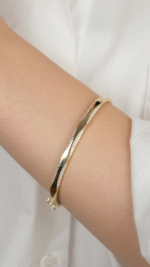 14 Ayar Altın Sade Kelepçe